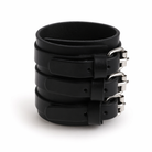 "Brave Black Leather Bracelet" Default Title