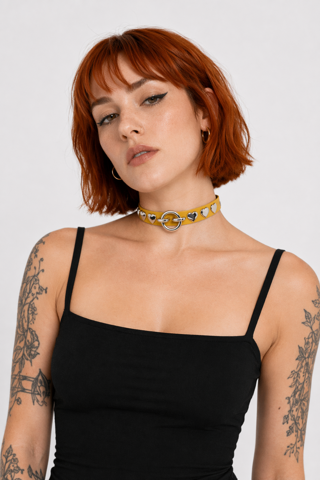 Colorful Heart Choker Yellow