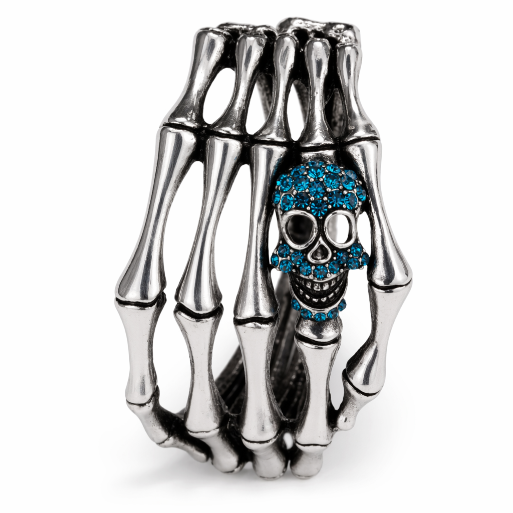 Skull Bone Bracelet blue