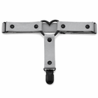 Gothic Leather Leg Garter grey