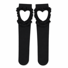 "Heart Knee Socks" black