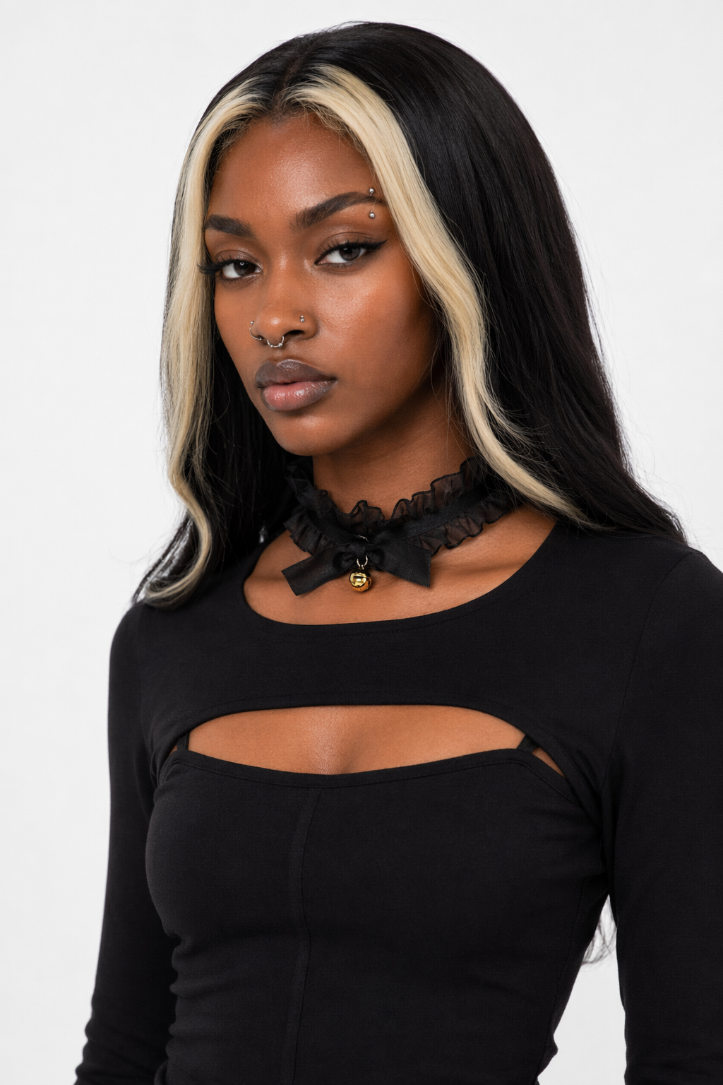 "Bowknot Choker: Cute Kawaii Lolita" black