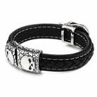 Skull Leather Bracelet 19cm