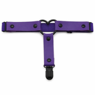 Gothic Leather Leg Garter purple