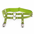 Heart Spike Garter green