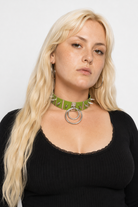 Melancholy Punk Choker green