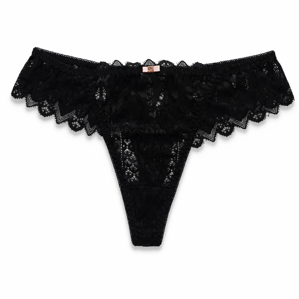 Cute Lace Black Undies Black