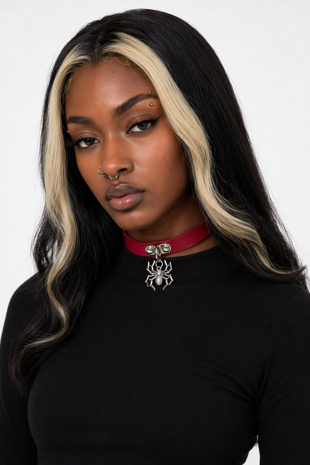 5 Variations of Goth Choker Red spider