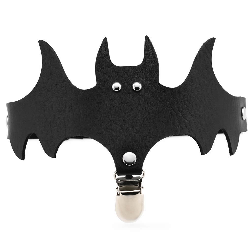 Black Goth Suspender Garter Black single 18