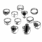 Black Silver Alternative Ring Set Default Title