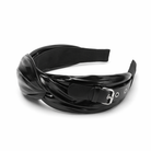 Faux Leather Hair Band - Black Default Title
