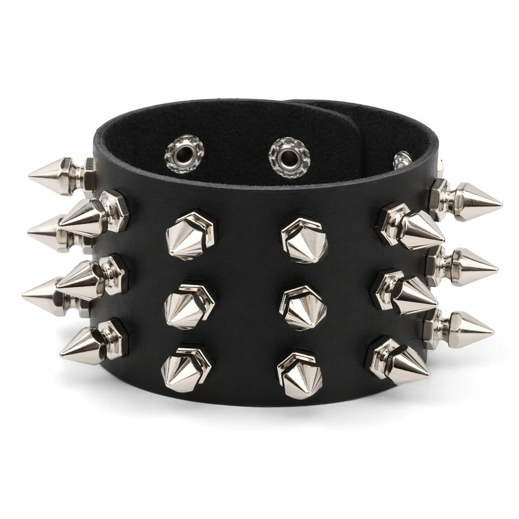 Cobra's Spike Black Bracelet Black