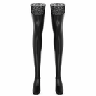 PU Wet-Look Latex Thigh Highs Default Title
