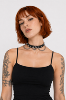 Crusader's PU Chain Choker: Black Black