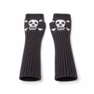Black Skull Arm Warmers dark gray
