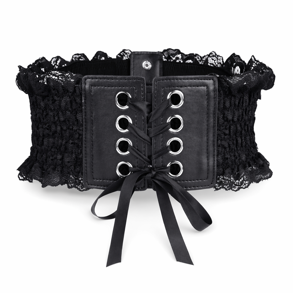 Black Lace-Up Belt Supremacy Default Title