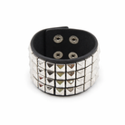 Studded PU Bracelet silver