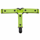 Gothic Leather Leg Garter green