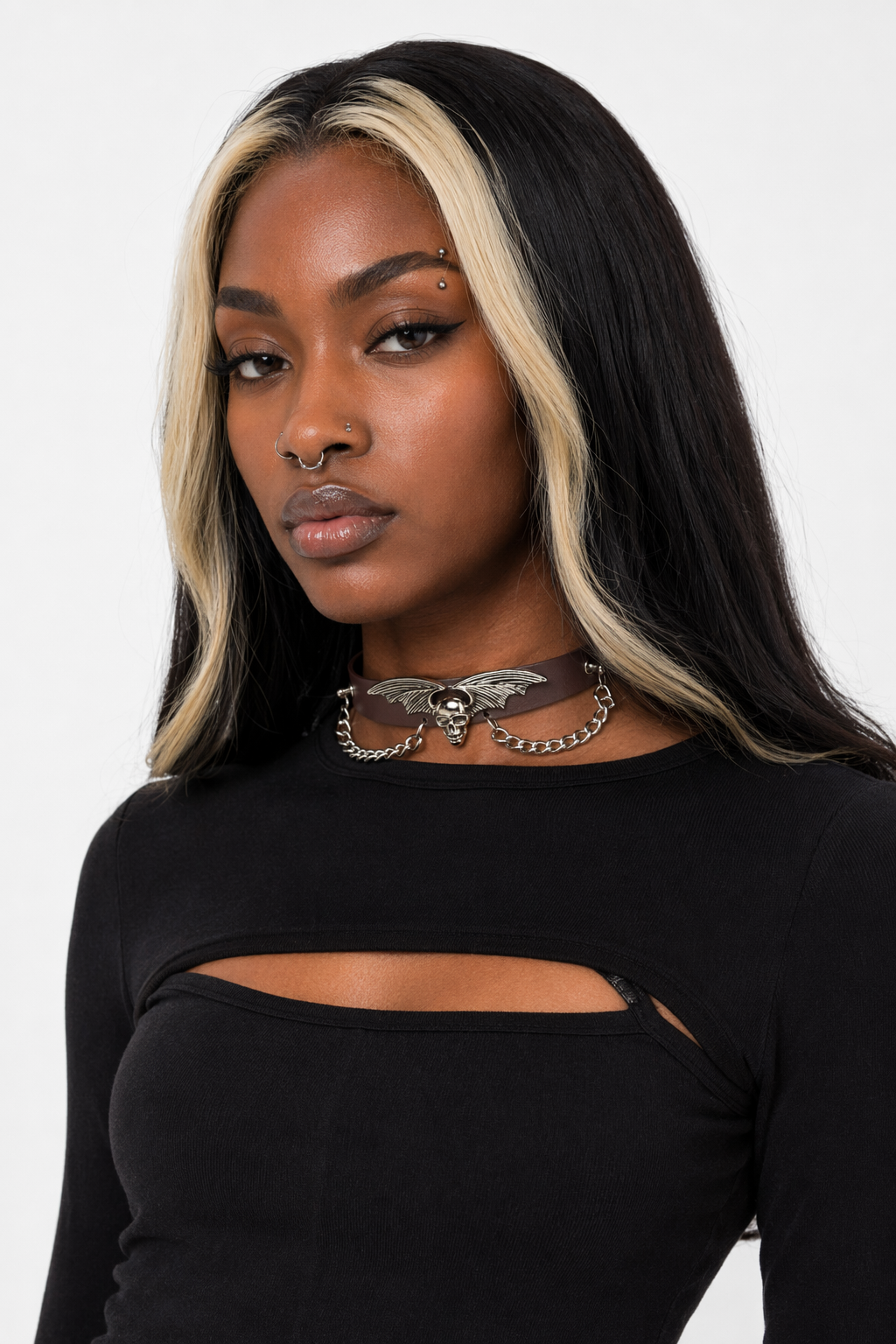 "Skull Bat Choker: Multi-Colored Option" Coffee