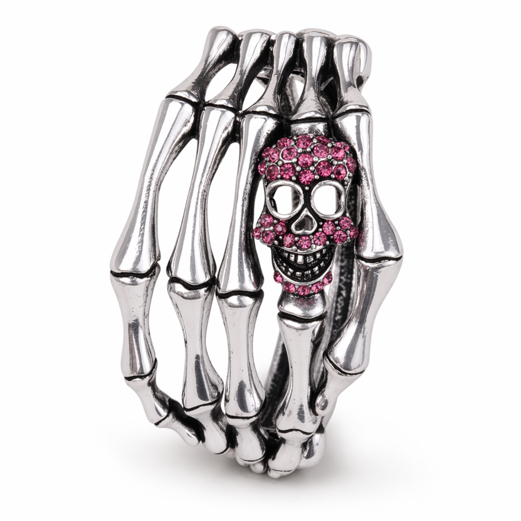 Skull Bone Bracelet pink