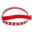 "Spike Garter Leg Harness - Edgy" Red