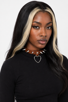 Furious Heart Choker in Black brown