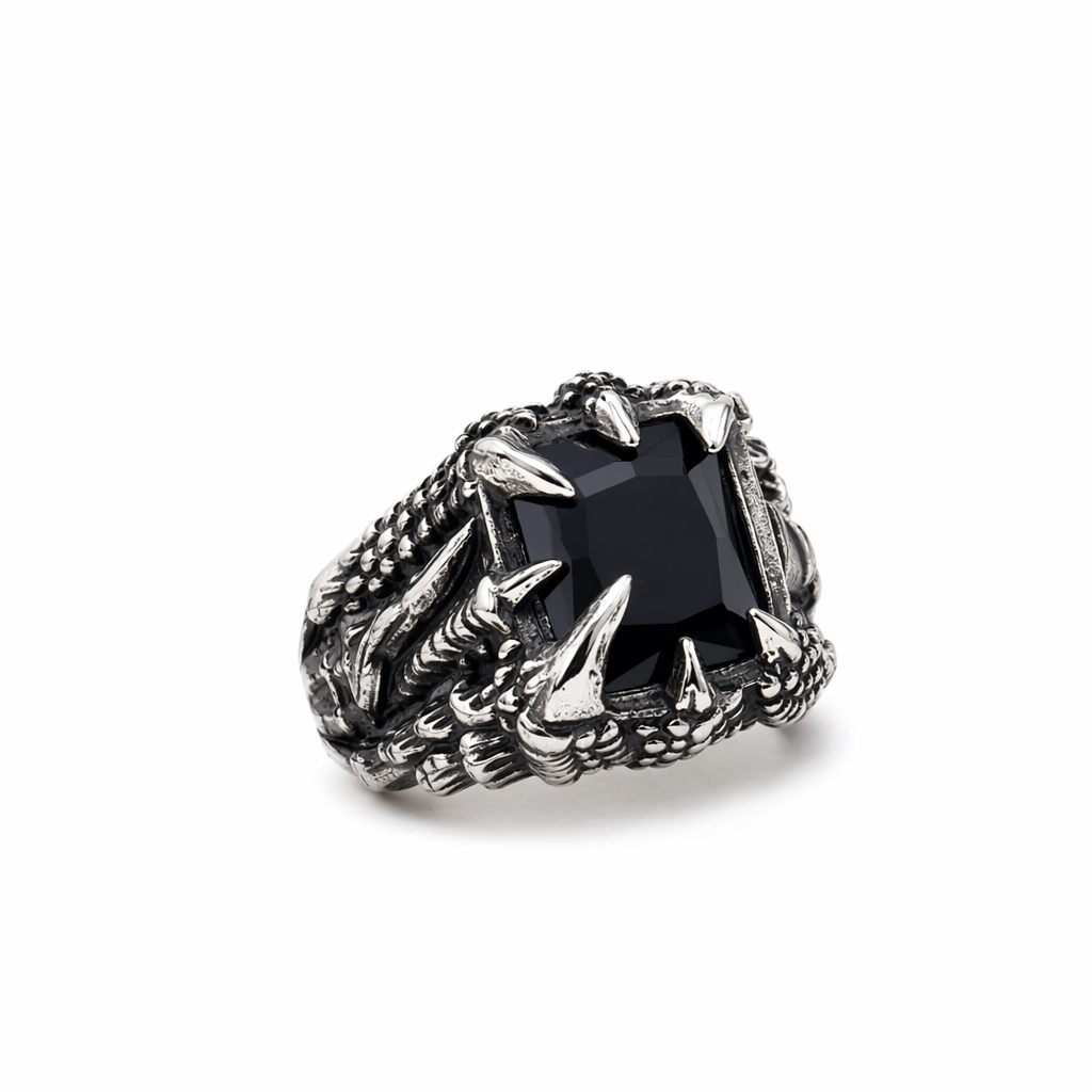 Red/Blue/Black Gothic Stone Ring 8
