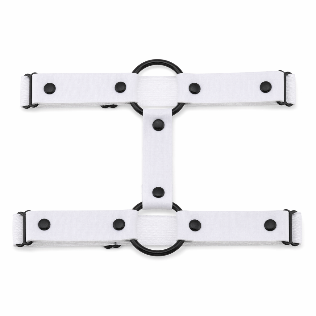 Black 'O' ring garter (1)
"O-Ring Black Garter (1)" White
