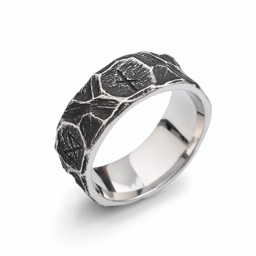 Nordic Viking Retro Steel Ring 8