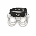"Perilous Gothic Chain Collar Ring" Default