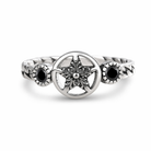 Pentagram Black Stone Ring Default Title
