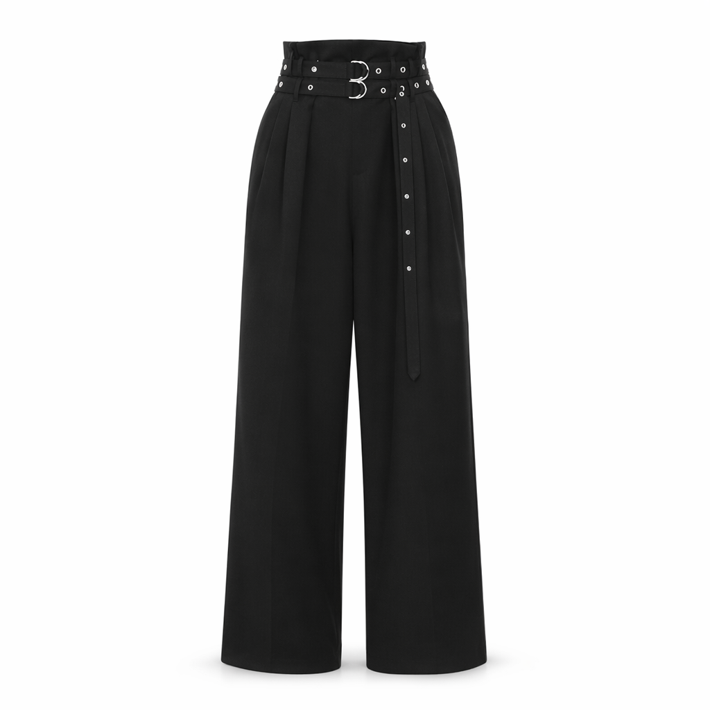 Black Grunge Baggy Pants black