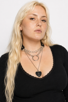 Faux Leather Padlock Choker Default Title