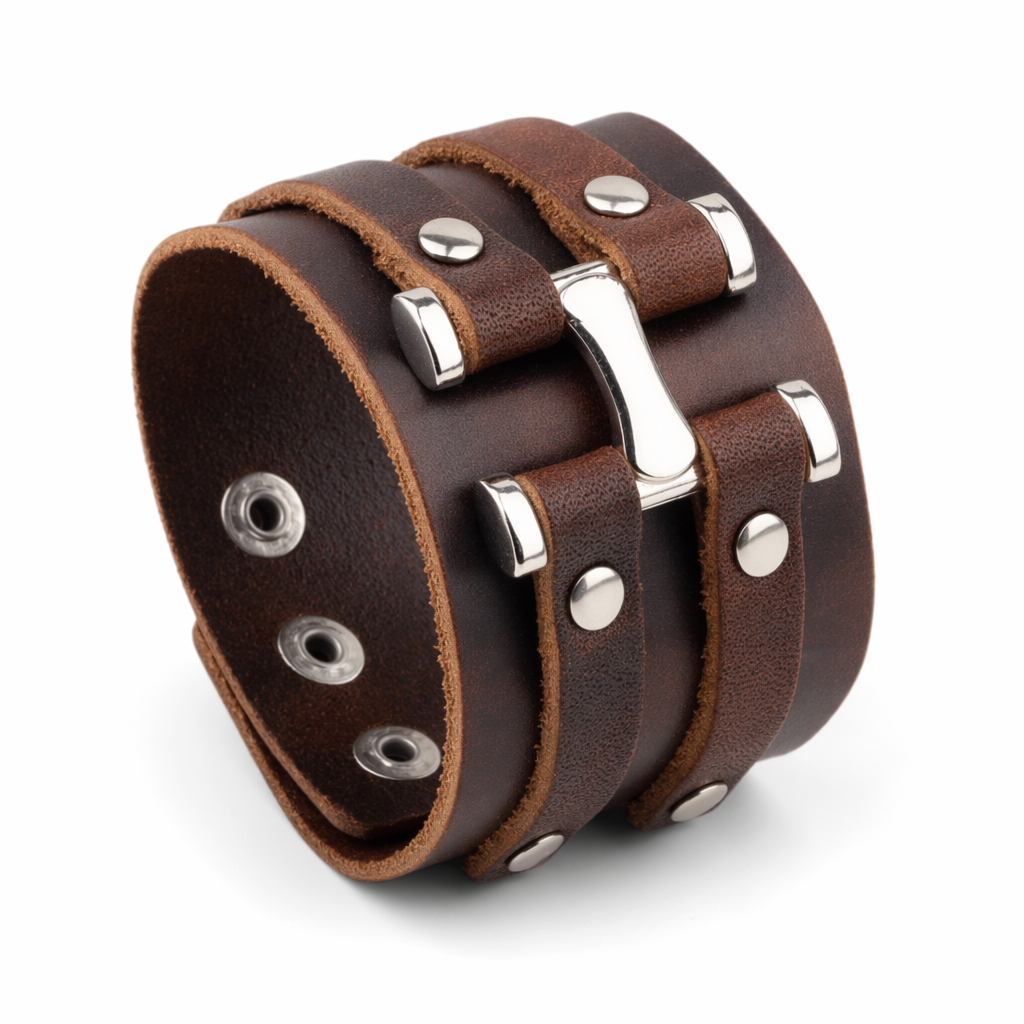 Metallic Leather Bracelets 8