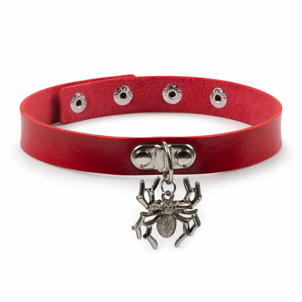5 Variations of Goth Choker Red spider