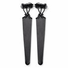 "Black/White Lolita Anime Stockings - Aletta" Black
