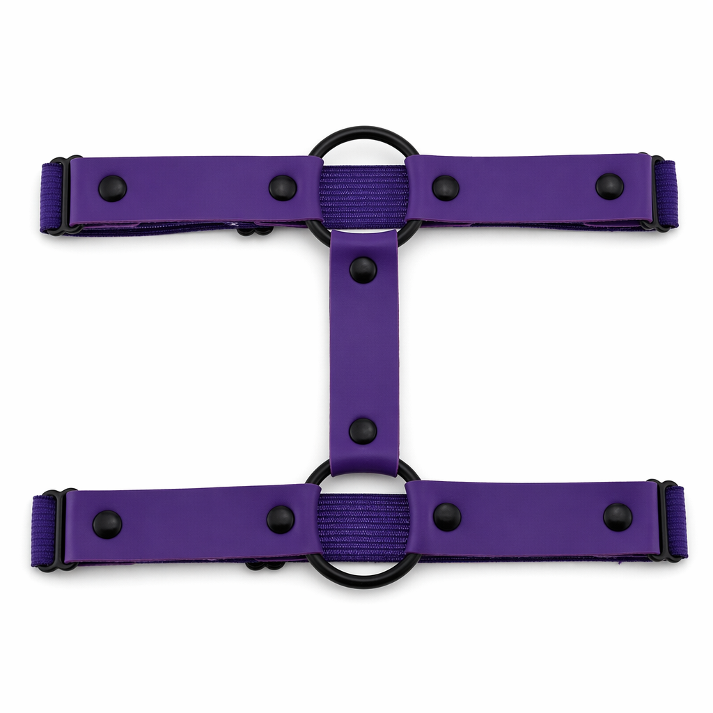 Black 'O' ring garter (1)
"O-Ring Black Garter (1)" Purple