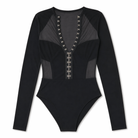 Roxanne's Goth Mesh Bodysuit Black