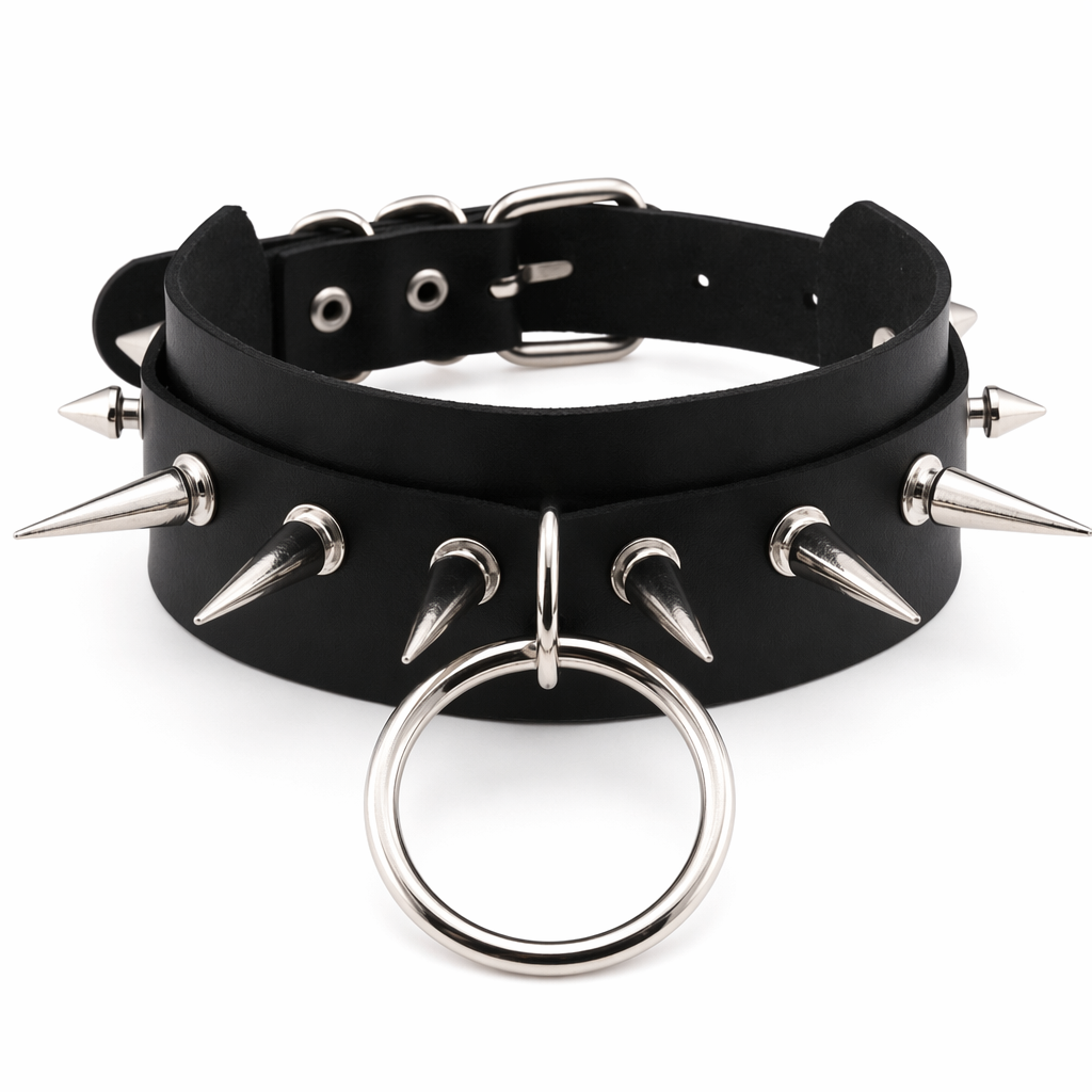 Black Faux Leather Choker Default Title