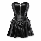 "Grave Digger Black Leather Set" black