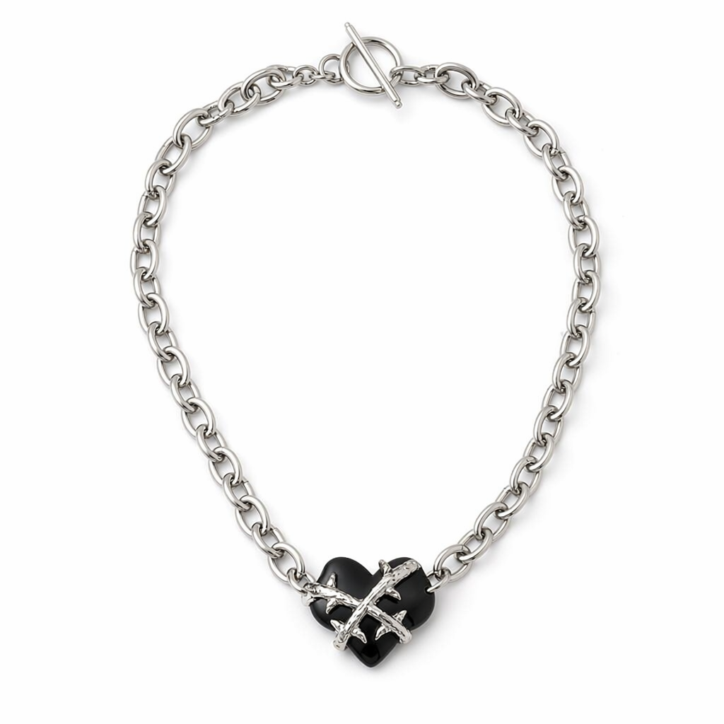 Back in Black' Pendant Necklace. Default Title