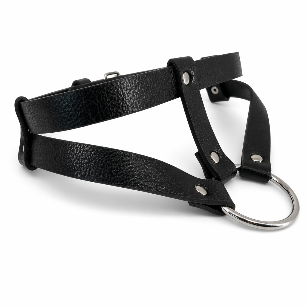 "Black Gothic PU Leather Choker" Default Title