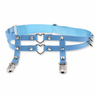 Heart Spike Garter light blue