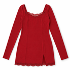 Liar's Casual Split Dress' Red