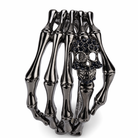 Skull Bone Bracelet gun blue crystal