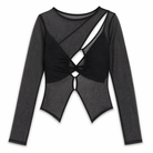 "Meshtopia Black Alt Top" black