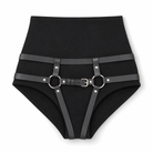"Black PU Leather Harness Underwear - Intense" Default Title