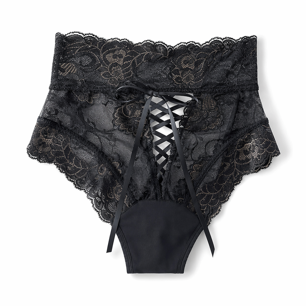 Black High Waist Panties 1