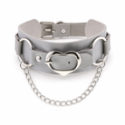 Heart Buckle Choker silver color