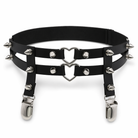 Heart Spike Garter black